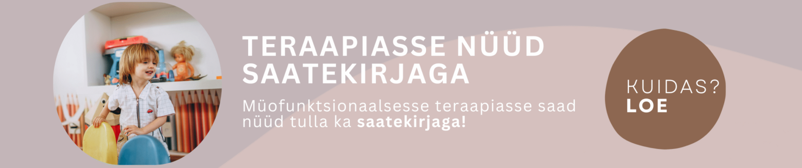 Müofunktsionaalsesse teraapiasse saab nüüd ka füsioteraapia saatekirjaga!3